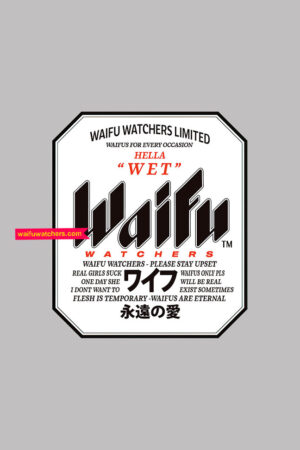 waifu watchers beer-misato vinyl sticker decal